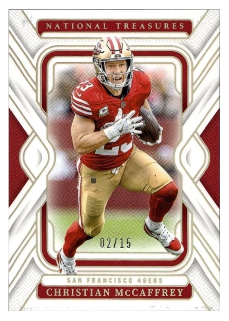 2024 Panini National Treasures Base Set Christian McCaffrey #87 card