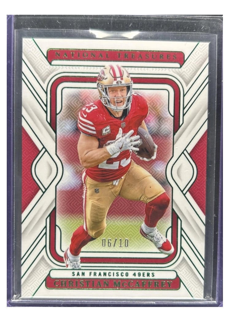 2024 Panini National Treasures Base Set Christian McCaffrey #87 card