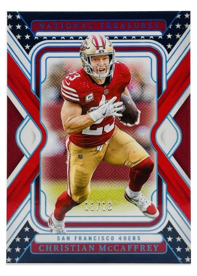 2024 Panini National Treasures Base Set Christian McCaffrey #87 card