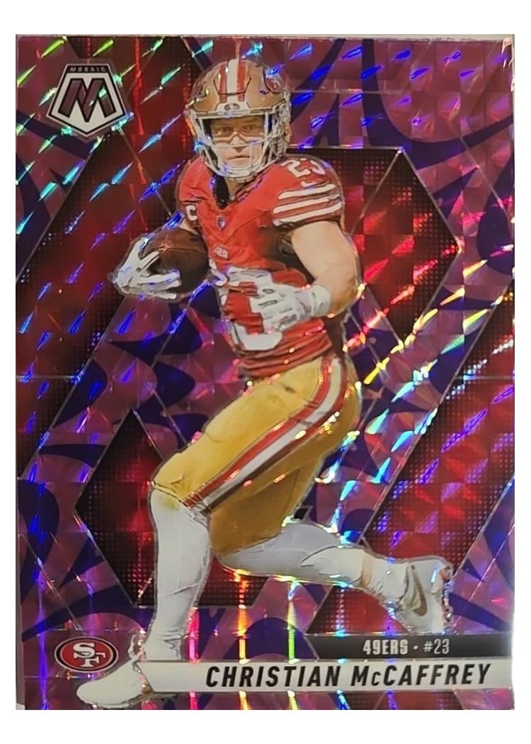 2025 Panini Mosaic Christian McCaffrey #179 card