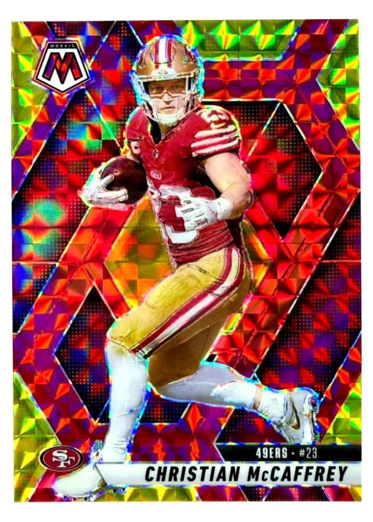 2025 Panini Mosaic Christian McCaffrey #179 card