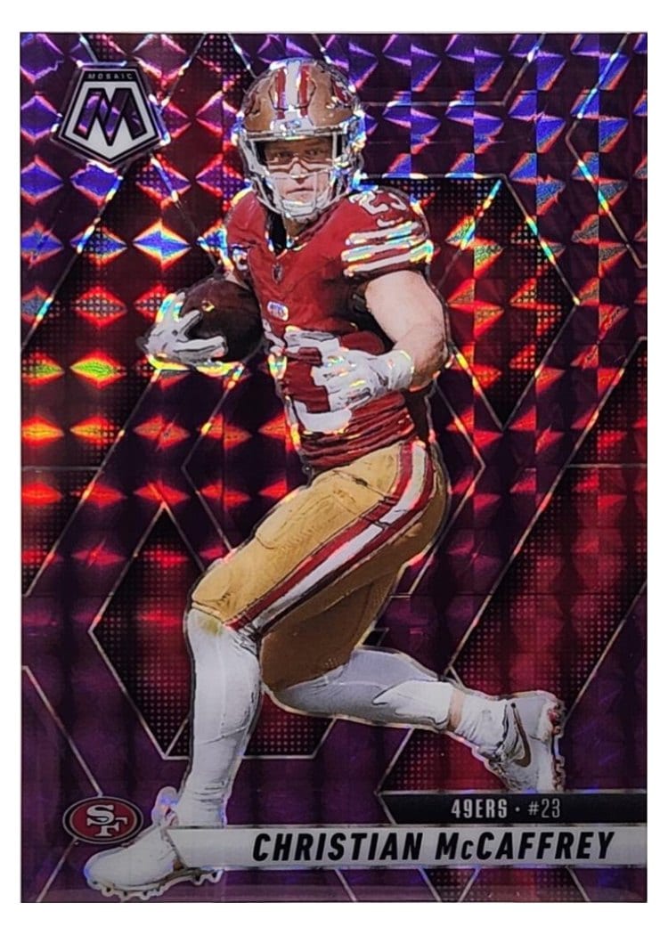2025 Panini Mosaic Christian McCaffrey #179 card