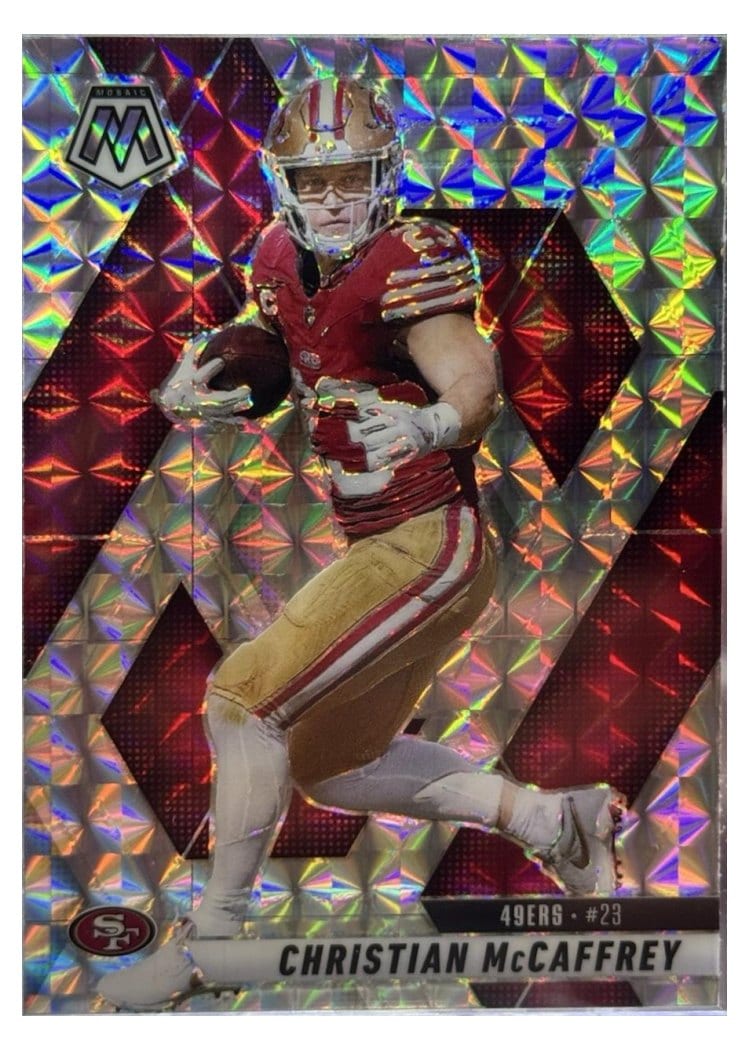 2025 Panini Mosaic Christian McCaffrey #179 card