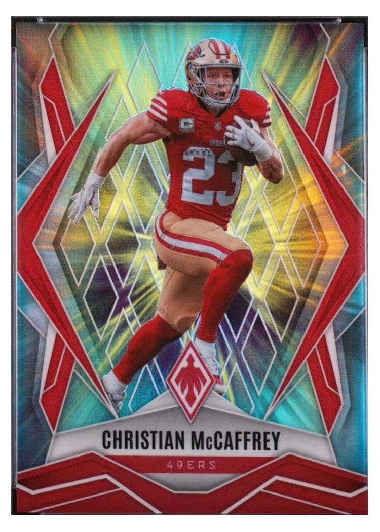 2025 Panini Phoenix Base Set Christian McCaffrey #34 card