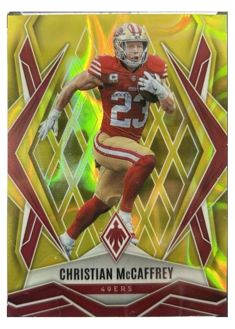 2025 Panini Phoenix Base Set Christian McCaffrey #34 card