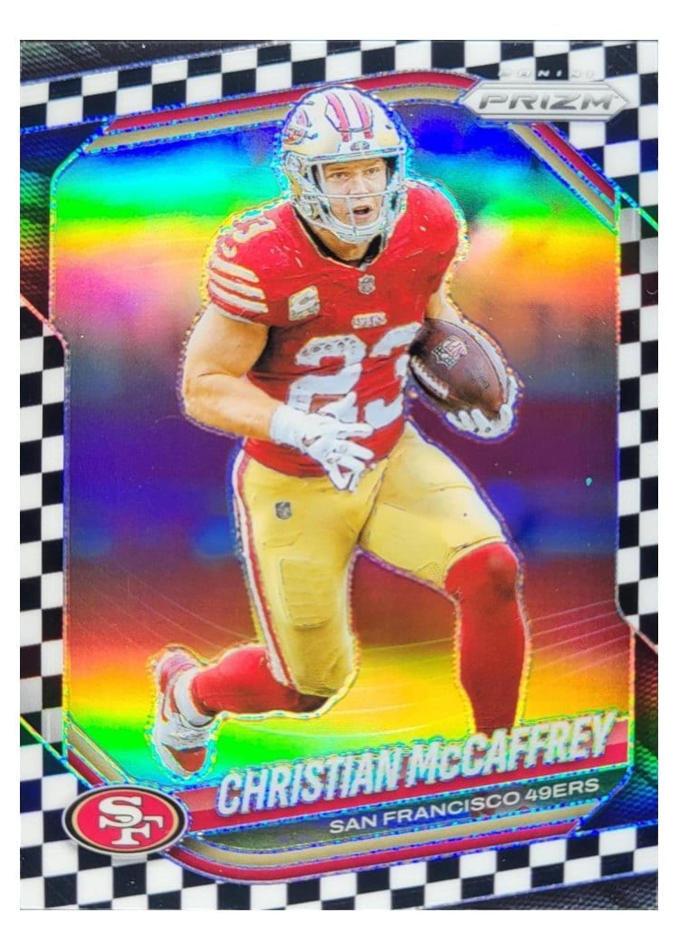 2025 Panini Prizm Base Set Christian McCaffrey #156 card