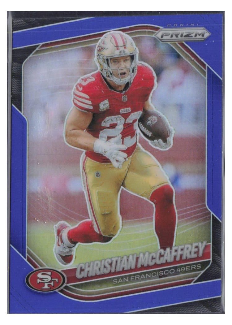 2025 Panini Prizm Base Set Christian McCaffrey #156 card