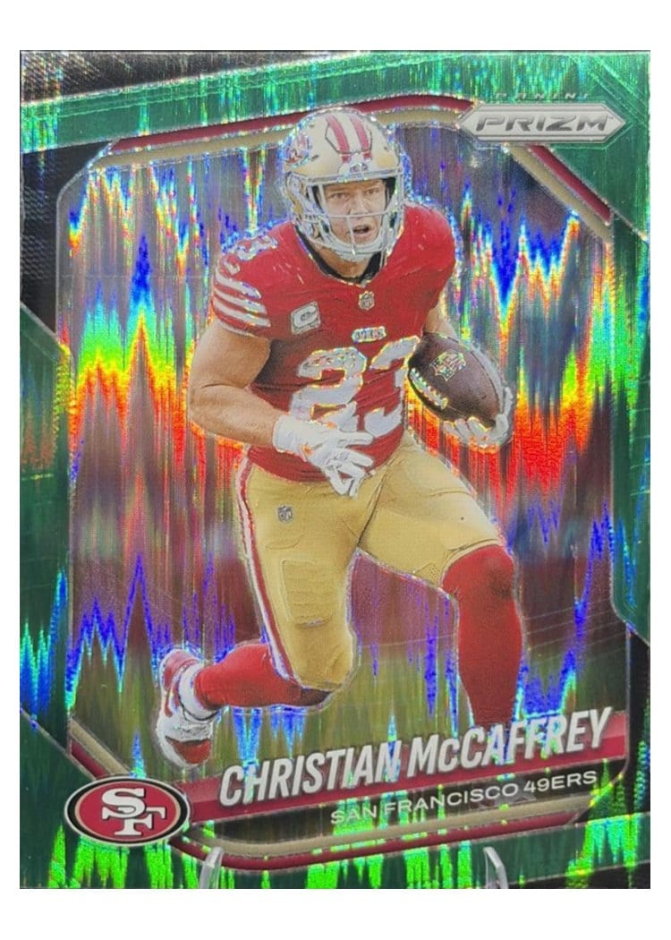 2025 Panini Prizm Base Set Christian McCaffrey #156 card