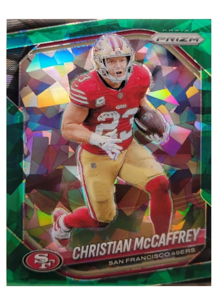 2025 Panini Prizm Base Set Christian McCaffrey #156 card