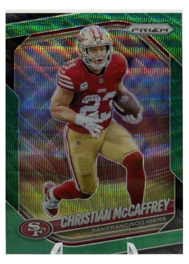 2025 Panini Prizm Base Set Christian McCaffrey #156 card