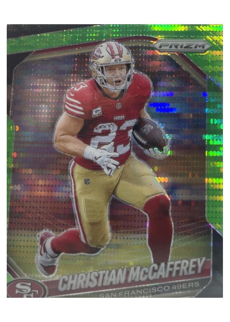 2025 Panini Prizm Base Set Christian McCaffrey #156 card