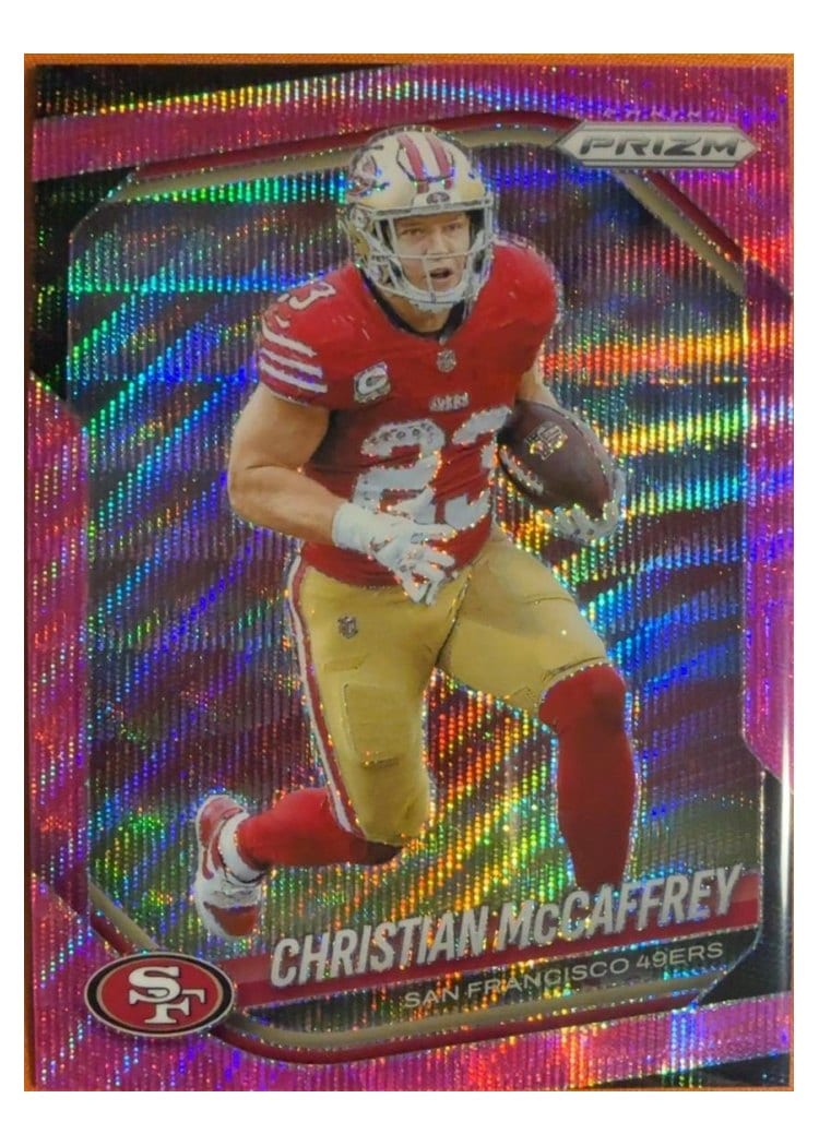2025 Panini Prizm Base Set Christian McCaffrey #156 card