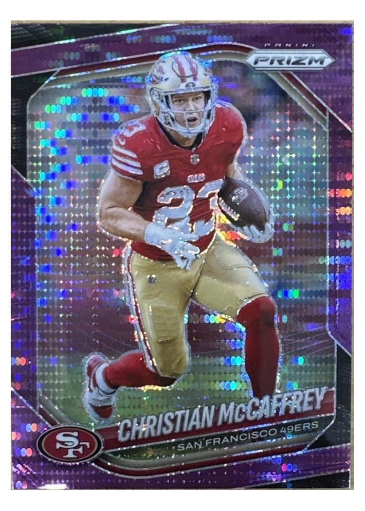2025 Panini Prizm Base Set Christian McCaffrey #156 card