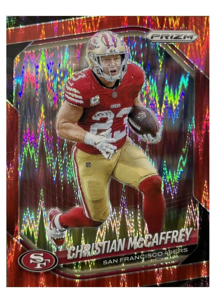 2025 Panini Prizm Base Set Christian McCaffrey #156 card