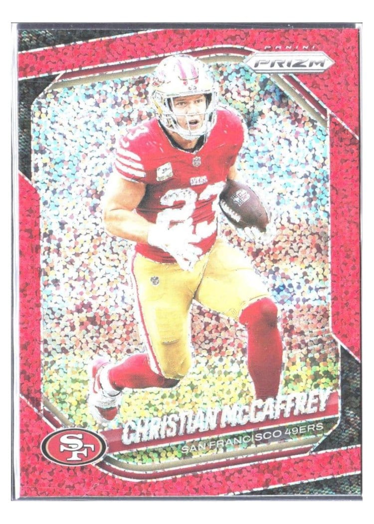 2025 Panini Prizm Base Set Christian McCaffrey #156 card