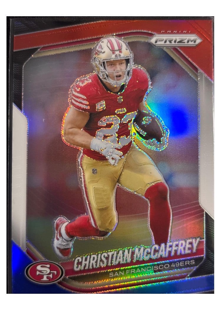 2025 Panini Prizm Base Set Christian McCaffrey #156 card