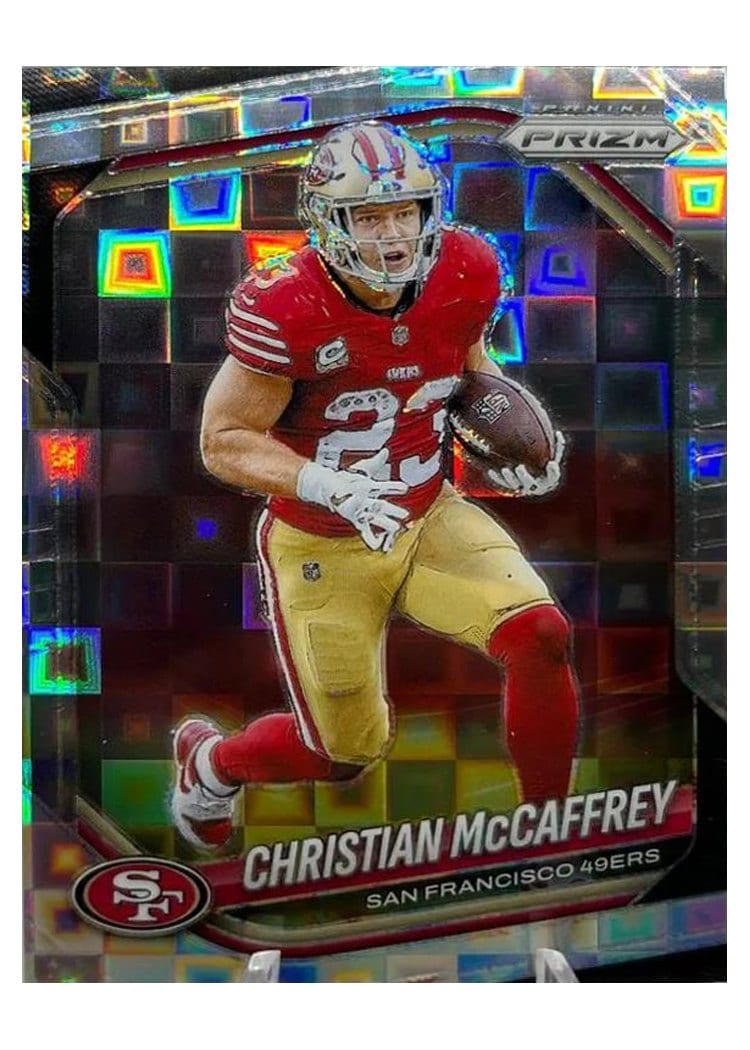 2025 Panini Prizm Base Set Christian McCaffrey #156 card