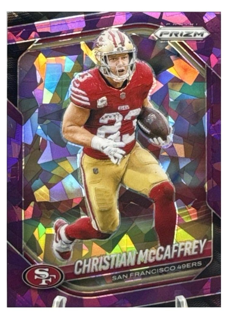 2025 Panini Prizm Base Set Christian McCaffrey #156 card