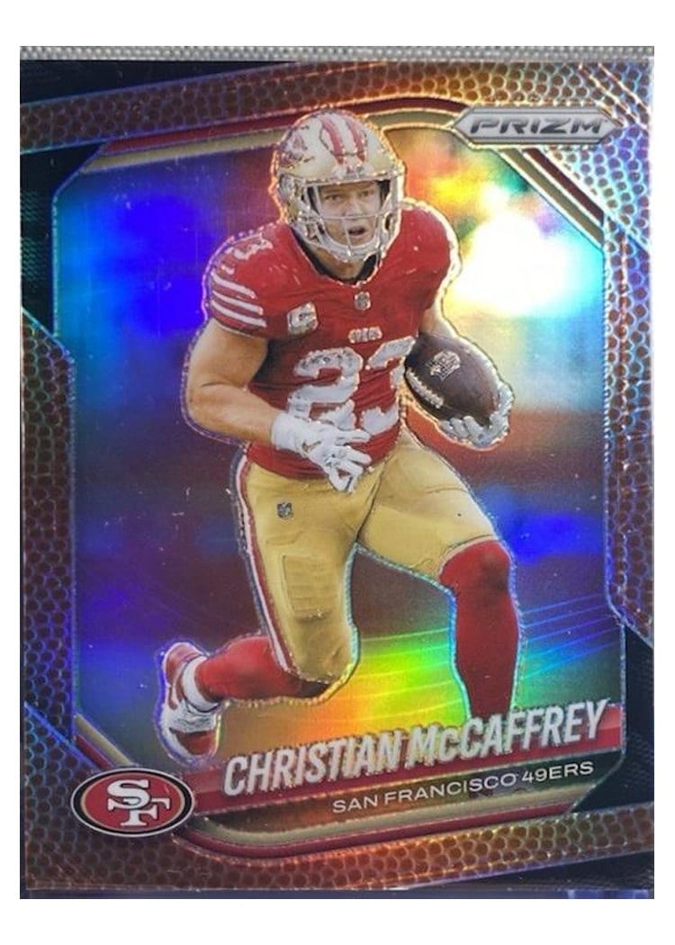 2025 Panini Prizm Base Set Christian McCaffrey #156 card