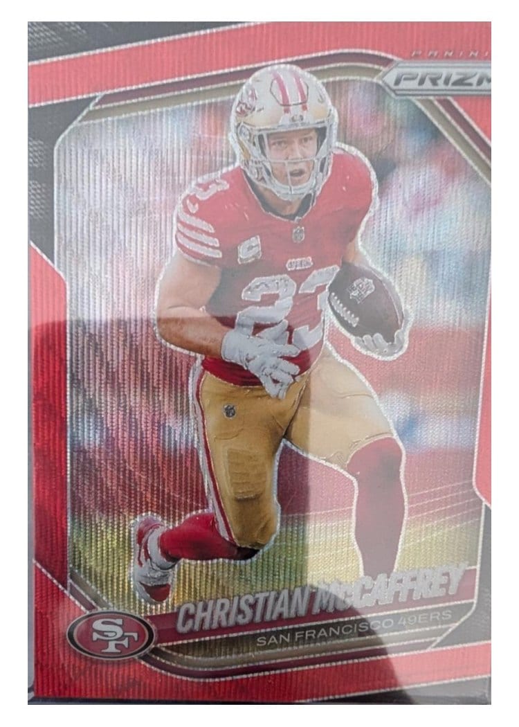 2025 Panini Prizm Base Set Christian McCaffrey #156 card