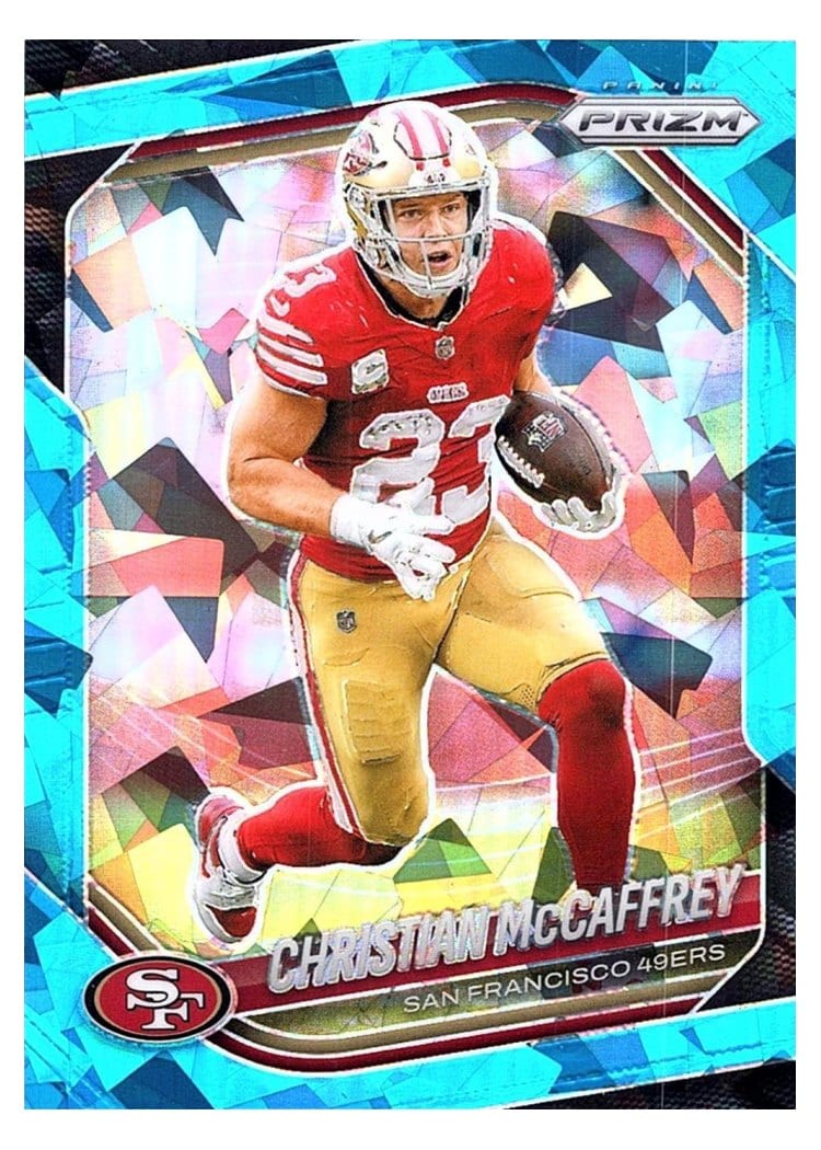 2025 Panini Prizm Base Set Christian McCaffrey #156 card