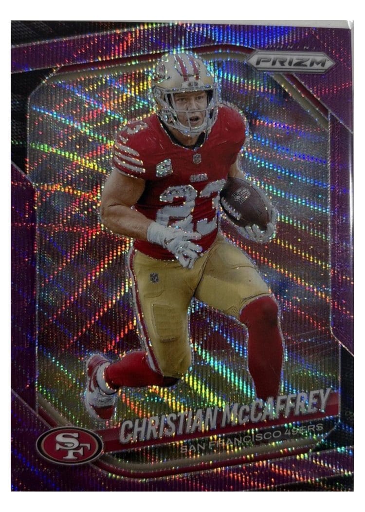 2025 Panini Prizm Base Set Christian McCaffrey #156 card
