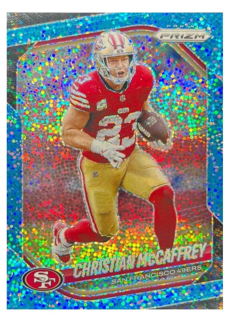 2025 Panini Prizm Base Set Christian McCaffrey #156 card
