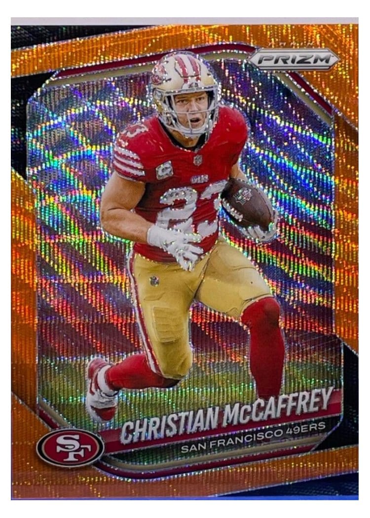 2025 Panini Prizm Base Set Christian McCaffrey #156 card