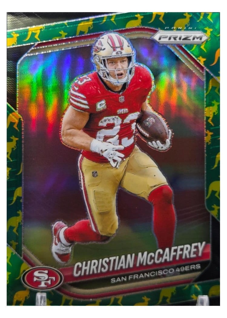 2025 Panini Prizm Base Set Christian McCaffrey #156 card
