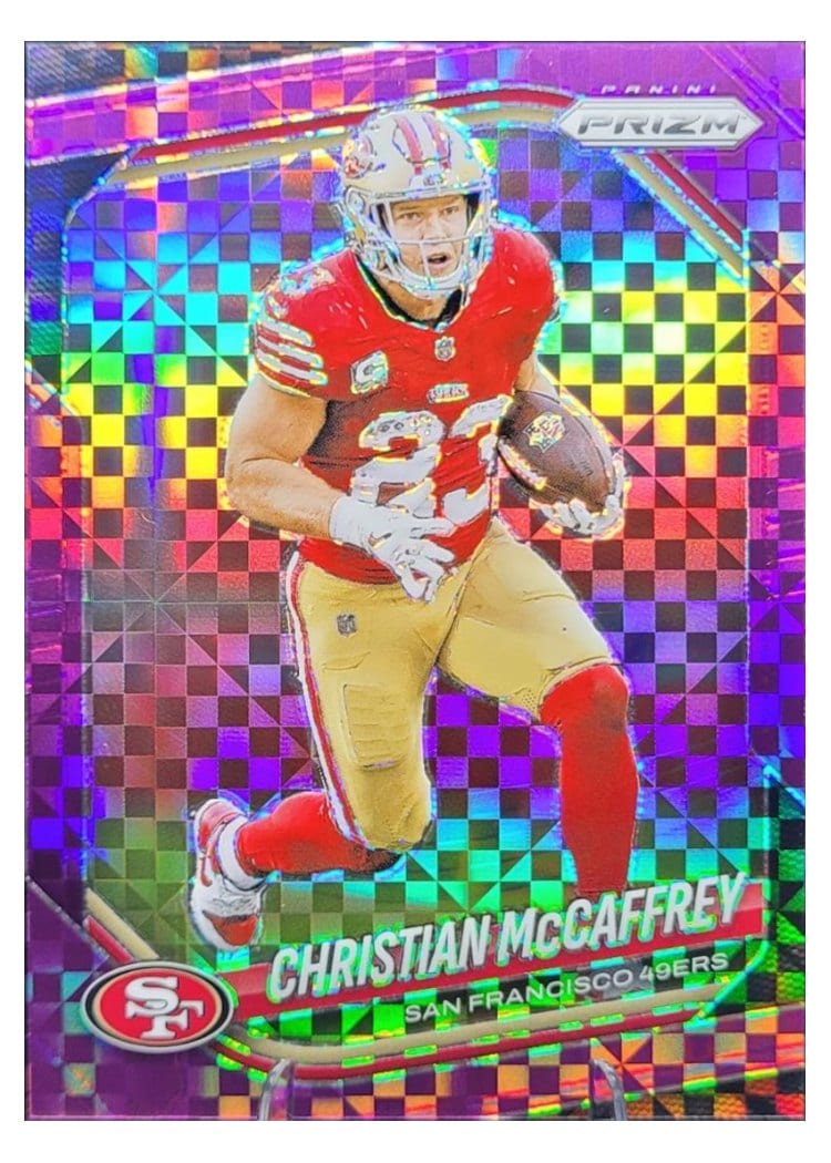 2025 Panini Prizm Base Set Christian McCaffrey #156 card