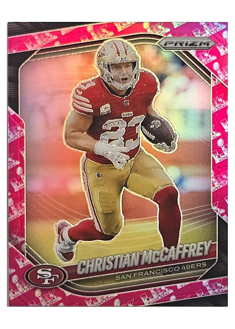 2025 Panini Prizm Base Set Christian McCaffrey #156 card
