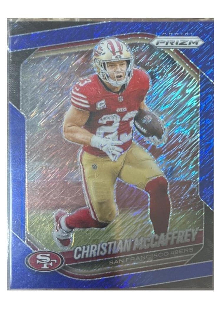 2025 Panini Prizm Base Set Christian McCaffrey #156 card