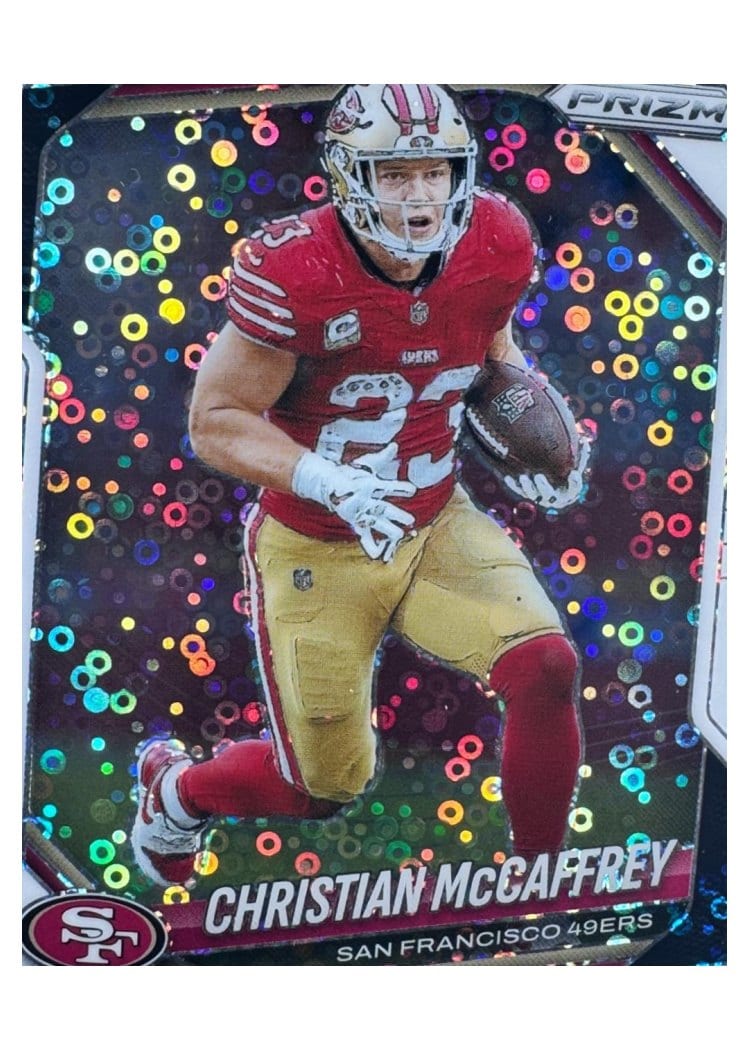 2025 Panini Prizm Base Set Christian McCaffrey #156 card