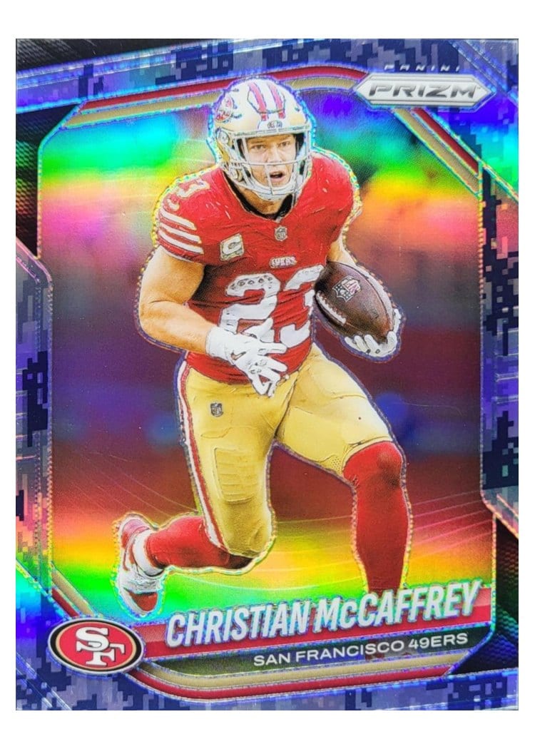 2025 Panini Prizm Base Set Christian McCaffrey #156 card