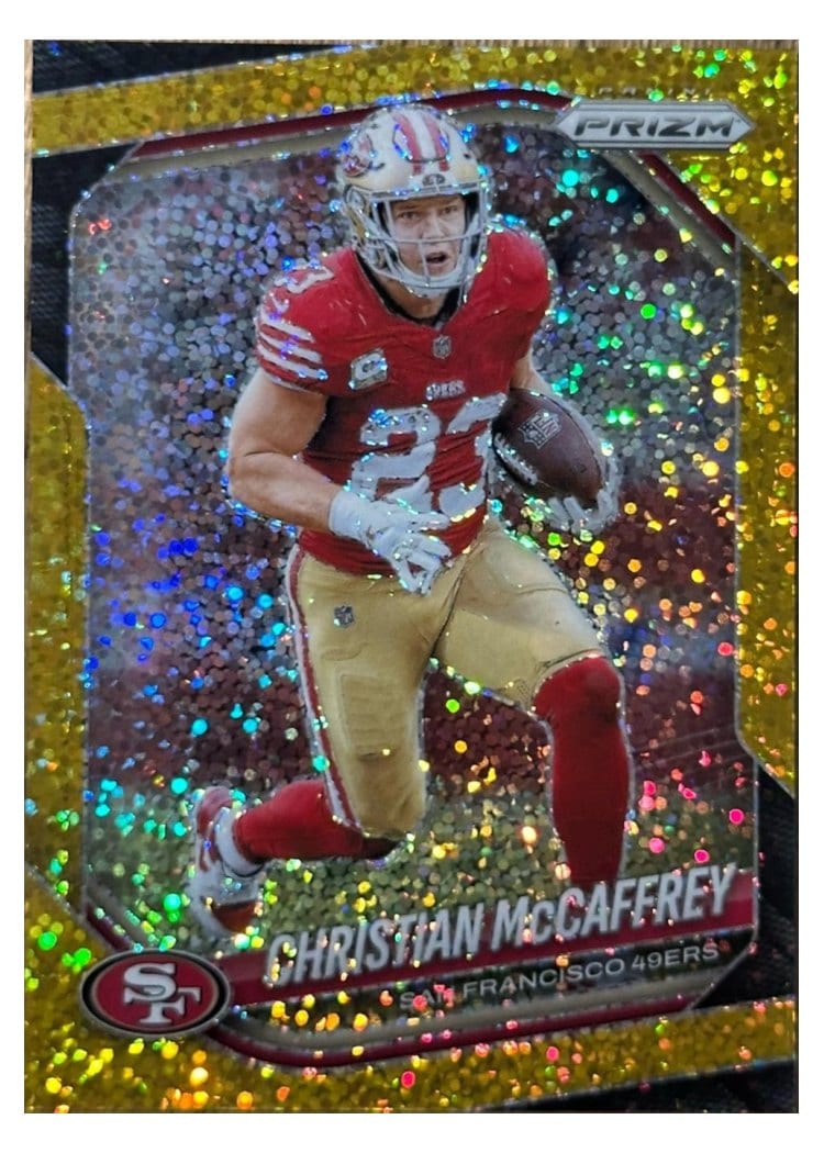 2025 Panini Prizm Base Set Christian McCaffrey #156 card