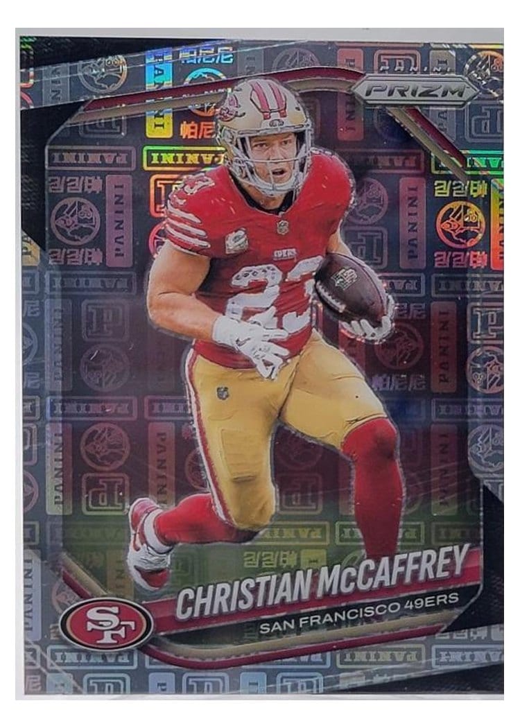 2025 Panini Prizm Base Set Christian McCaffrey #156 card