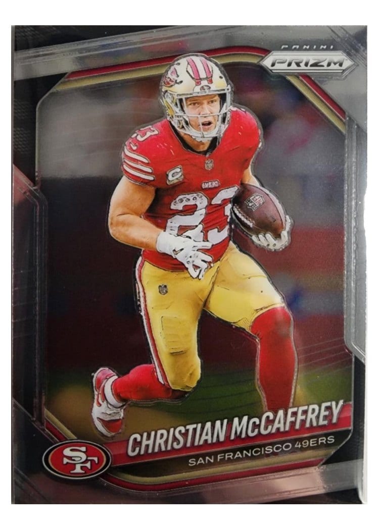 2025 Panini Prizm Base Set Christian McCaffrey #156 card