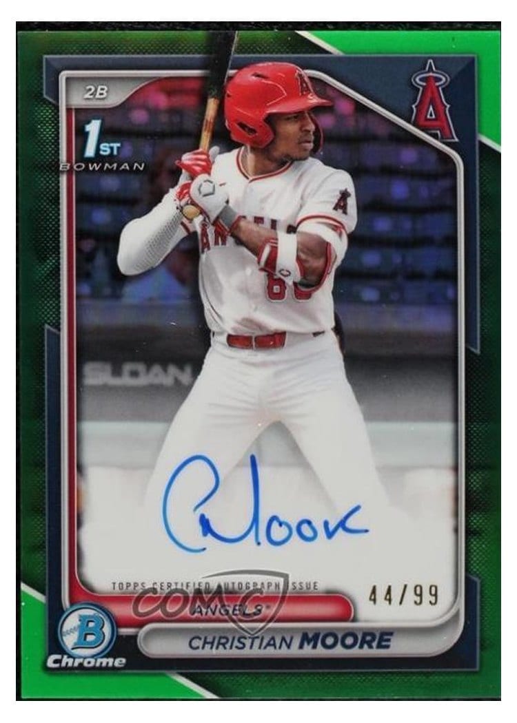 2024 Bowman Draft Chrome Prospect Autographs Christian Moore #CPA-CM card
