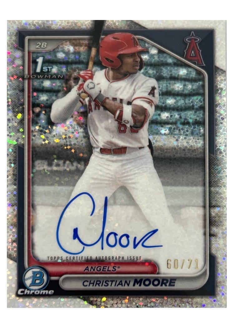 2024 Bowman Draft Chrome Prospect Autographs Christian Moore #CPA-CM card