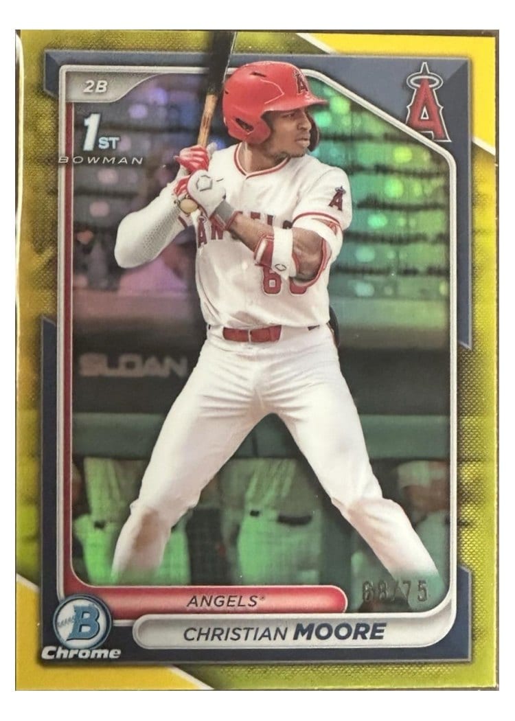 2024 Bowman Draft Chrome Prospect Autographs Christian Moore #CPA-CM card