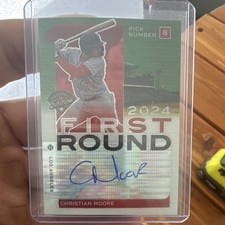 2024 Panini Prospect Edition First Round Signatures Christian Moore #FRS-CM card