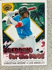 2024 Panini Prospect Edition Prepping for the Pros Christian Moore #5 card