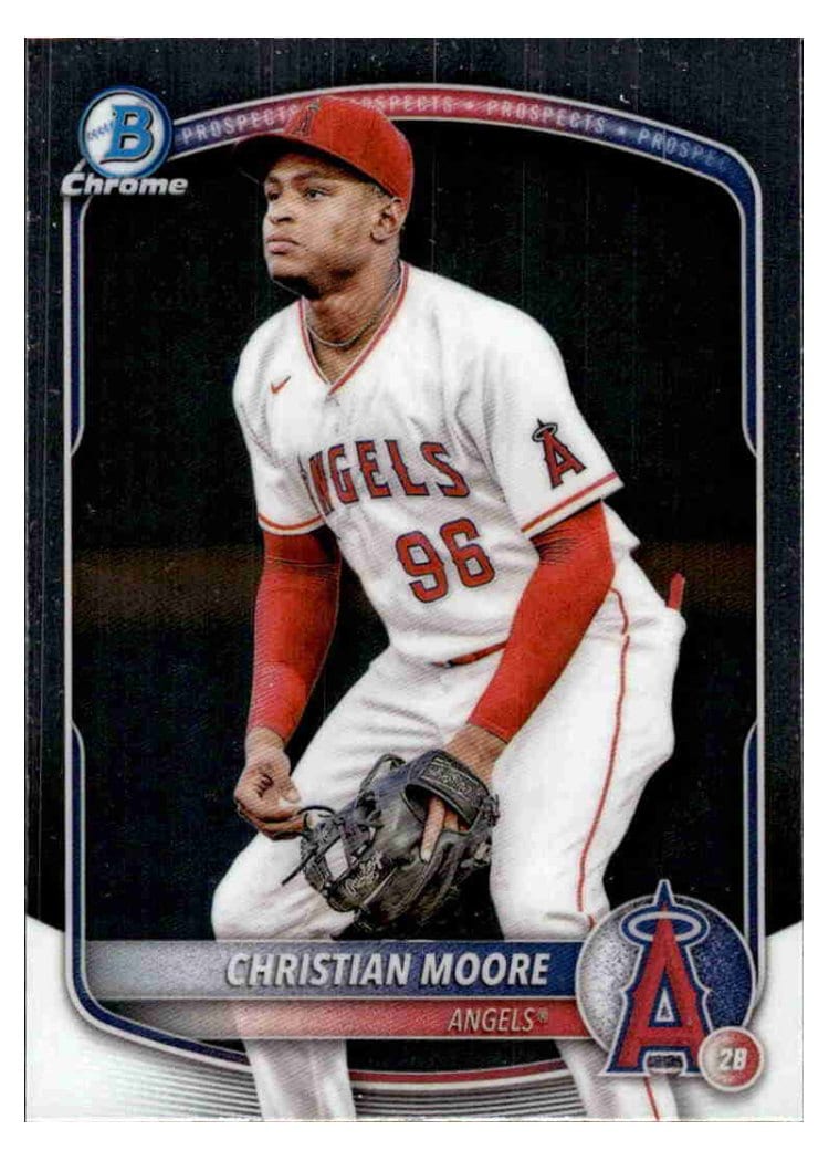2025 Bowman Chrome Prospects Christian Moore #BCP-107 card