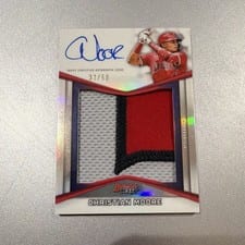 2025 Bowman's Best Prospect Patch Autographs Christian Moore #PPA-CM card