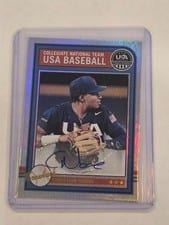 2025 Panini Stars & Stripes USA Baseball Throwback Signatures Christian Moore #AS-CM card