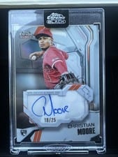 2026 Topps Chrome Black Ivory Autographs Christian Moore #IVA-CM