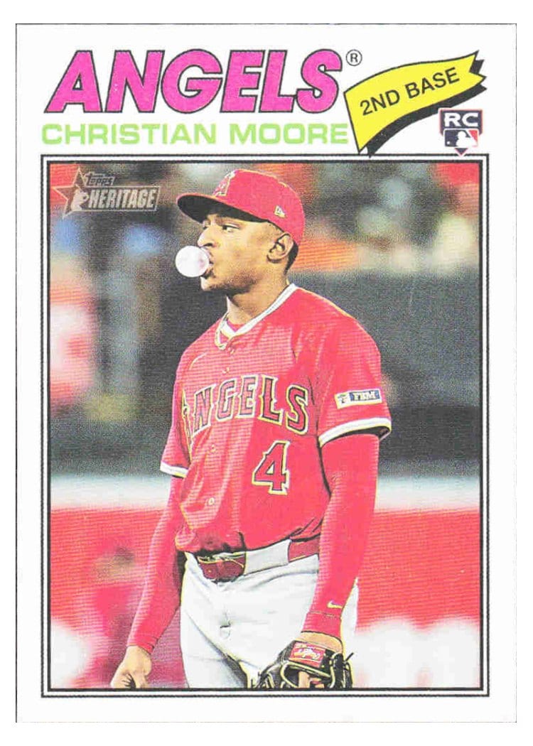2026 Topps Heritage Base Set Christian Moore #249 card