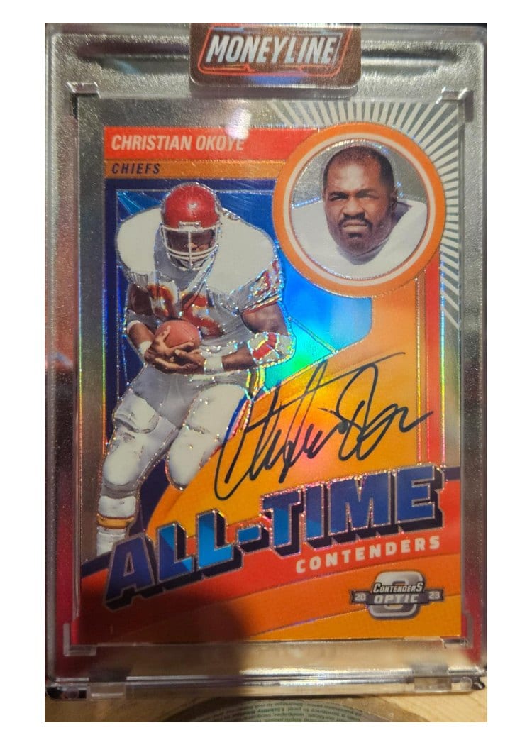 2023 Panini Contenders Optic All-Time Contenders Christian Okoye #13 card