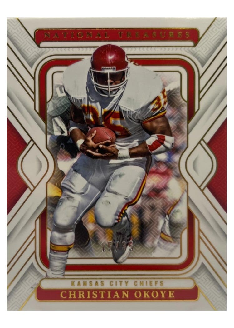 2024 Panini National Treasures Base Set Christian Okoye Premium #51 card