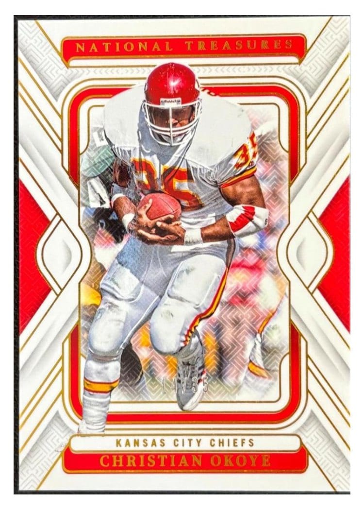 2024 Panini National Treasures Base Set Christian Okoye #51 card